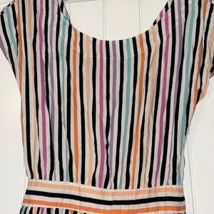 Candy stripe dress M Motel